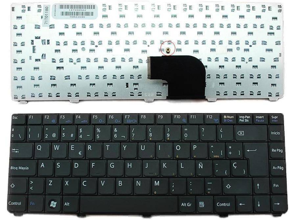 Teclado para Sony Vaio Vgn-C Series Preto