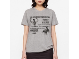 Rockinstone Rocky Movie Match Of The Century Heather Gray Adult T-shirt Size:xxl