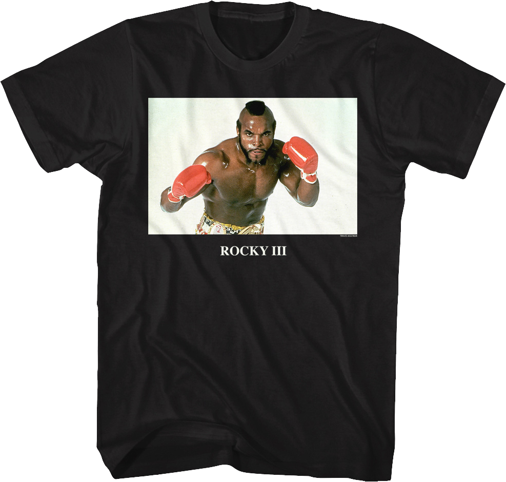 T-Shirt Unissexo DEEPSTONE Clubber Lang Boxing Pose Rocky Iii Preto Xxl
