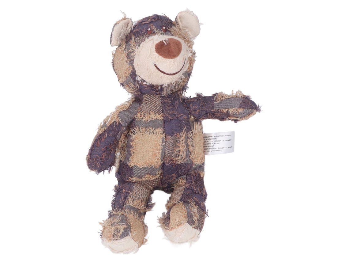 Brinquedo De Pelúcia Para Cachorro Robusto Urso Indestrutível Com Squeaker Para Pets