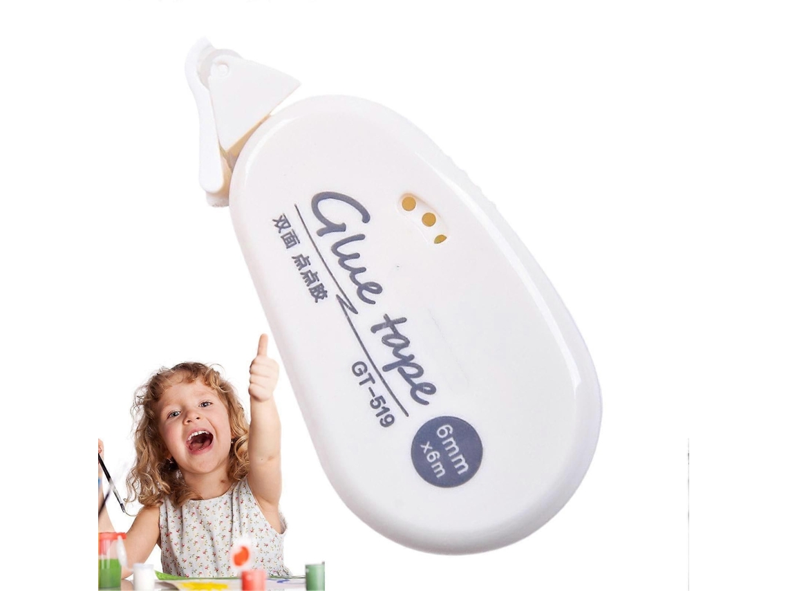 Dispensador De Fita Adesiva Dupla Face Em Rolo, Aplicador De Cola Para Scrapbooking Para Crianças E Mulheres, 0,31 Polegadas De Largura, Fita Ade