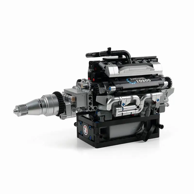 733 Peças De Blocos De Construção Para Modelismo Mecânico Do Motor Rr V12