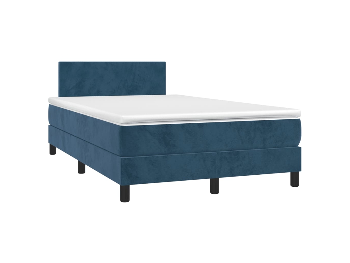 Box Spring Bed, Box Spring Beds Vidaxl Azul Veludo (120 X 190 Cm)