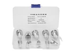Conjunto de 10 peças de consumíveis para corte a plasma P80: bicos e eletrodos para tocha (bico de 1,3 mm + eletrodo)