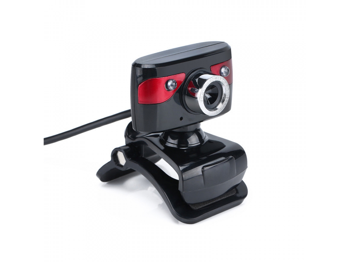 Webcam Giratória De 360 Graus, Câmera De Computador Sem Driver, Led Brilvibera