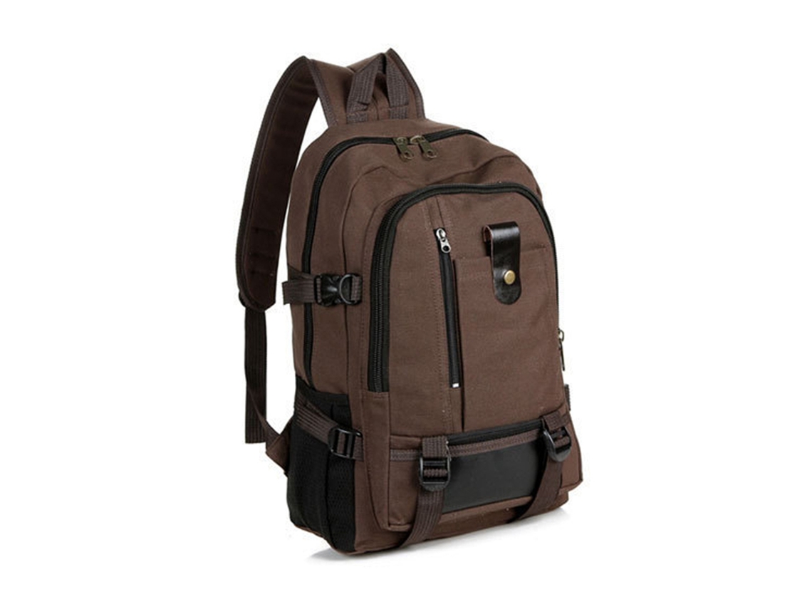 Mochila Business de lona, grande capacidade, para homem, viagem, camping, escola, trabalho