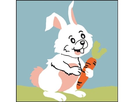 Kit Canevas Sudão Coelho 25x25cm Luc