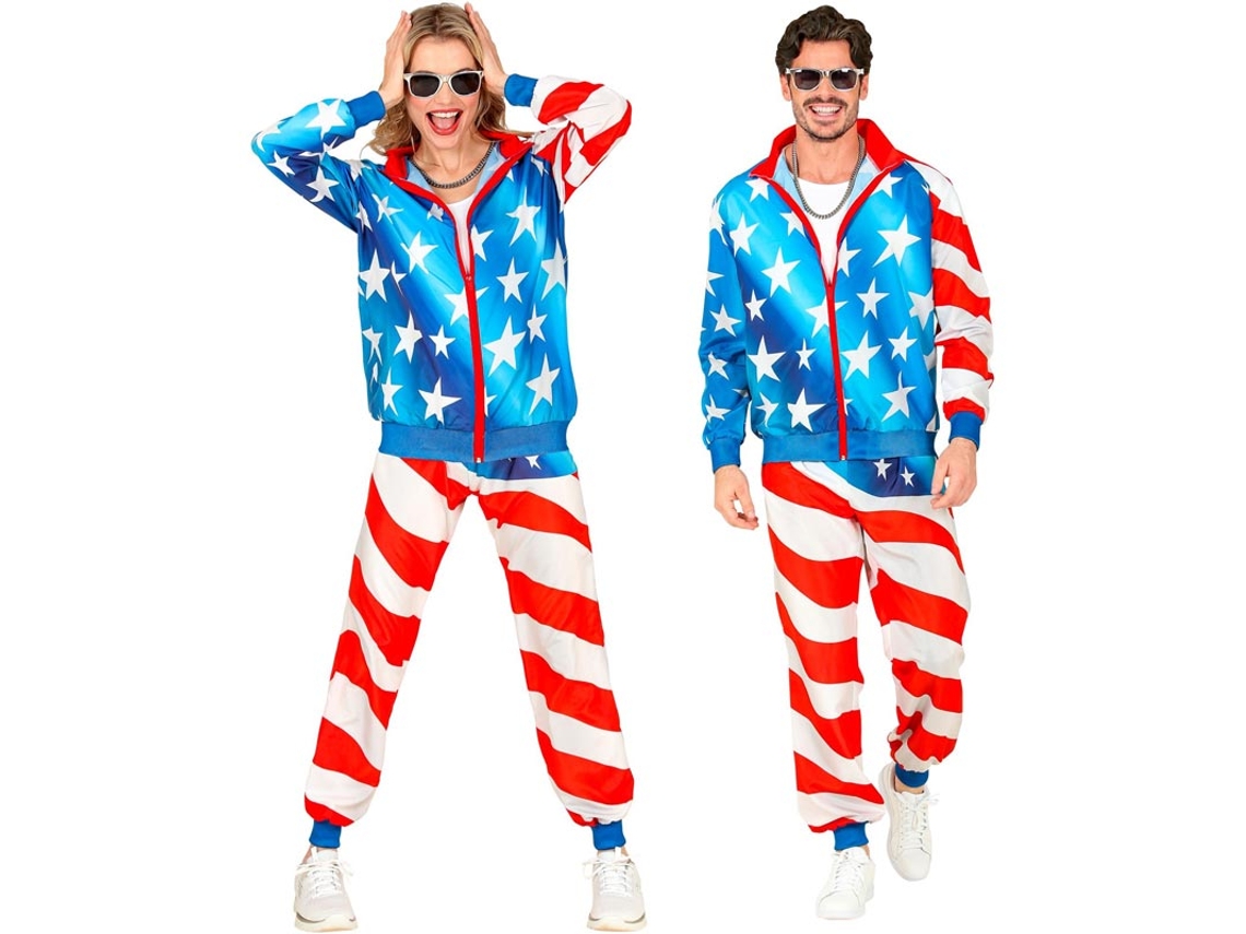 Fato de treino neon Party Fashion USA para adulto