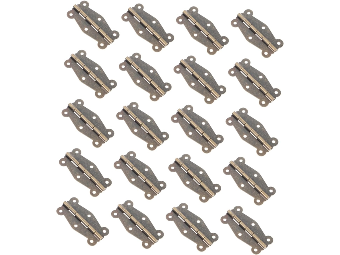 Conjunto De 20 Antigas Douradas Em Ferro Para Caixas Com 51x24mm