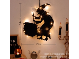 Laxiscreed Decoração De Halloween Para Porta E Vitrine Com Abóboras E Luzes Para Festas E Ambientes