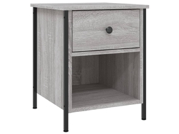 Mesa de Cabeceira Derivados de Madeira Cinzento Sonoma MAISON EXCLUSIVE (40x42x50 cm)