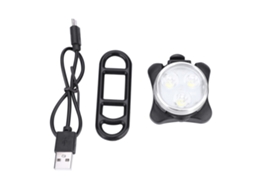 Lurelia Luz Dianteira De Bicicleta Usb À Prova D'água Para Uso Externo, Suporte De Plástico Para Luz De Bicicleta