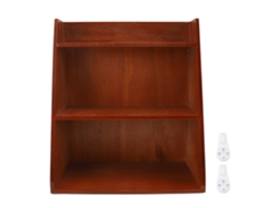 Caixa de armazenamento de mesa em forma de casa para papelaria e cosméticos, branco | S/MARCA