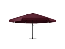 Maison Exclusive - Guarda-sol De Jardim Com Poste De Alumínio 600 Cm Bordô