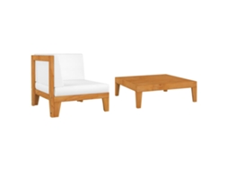 Garden Lounge Set, Garden Lounge Sets Vidaxl Branco Madeira De Acácia (n/a)