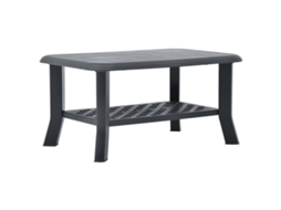 Vidaxl Mesa De Centro 90x60x46 Cm Plástico Antracite