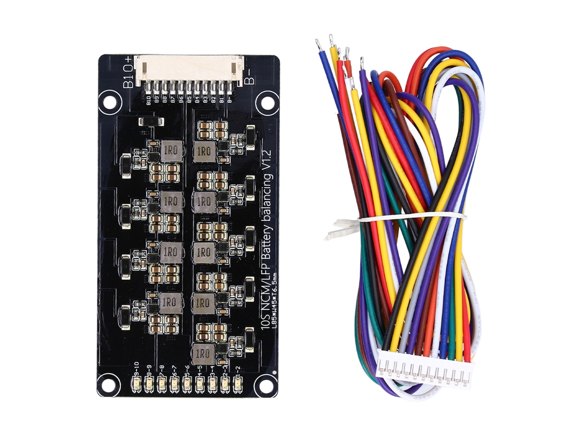 Módulo de transferência indutiva equalizador ativo para bateria de lítio de ferro ternário 2.0V‑4.5V 1.2A10S S/MARCA