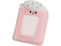 Ibasenice Álbum Photo En Peluche Rose Para Cartes Et Souvenirs - Cartes Remplaçables - Protège