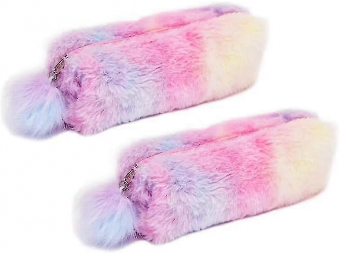 Estojo para Lápis, Macio, Pelúcia, Meninas AQUAFORGE