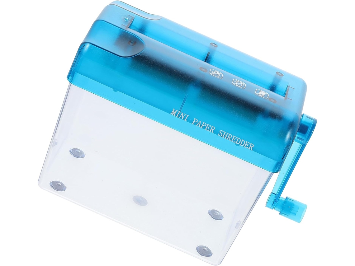Destruidor De Documentos Bleu Mini En Abs A6 Manuel