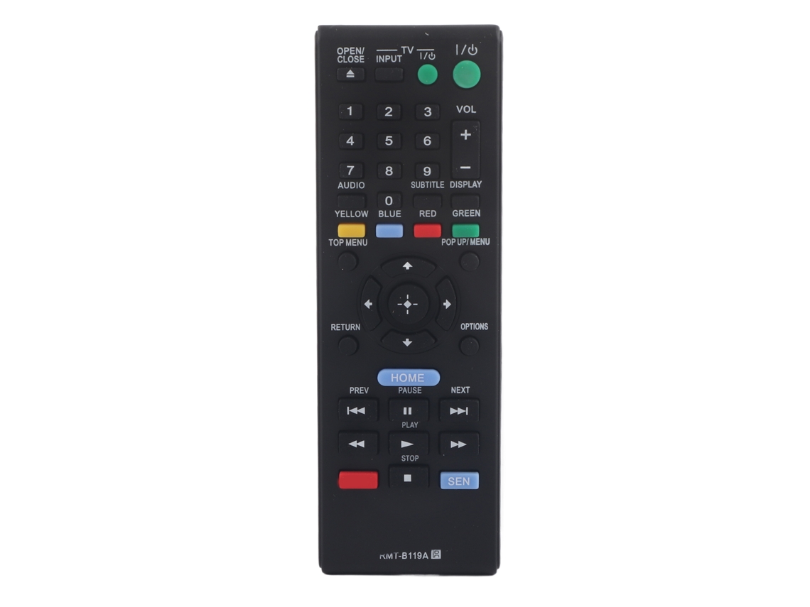 Aetheria controle Remoto Substituto Rmt b119a para Blu Ray Universal, Sem Programação, Compacto