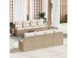 Vidaxl Conjunto De Sofá De Jardim 9 Unid. 8-número De Lugares