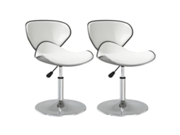Dining Chair, Dining Chairs Vidaxl Branco Couro Artificial (n/a)