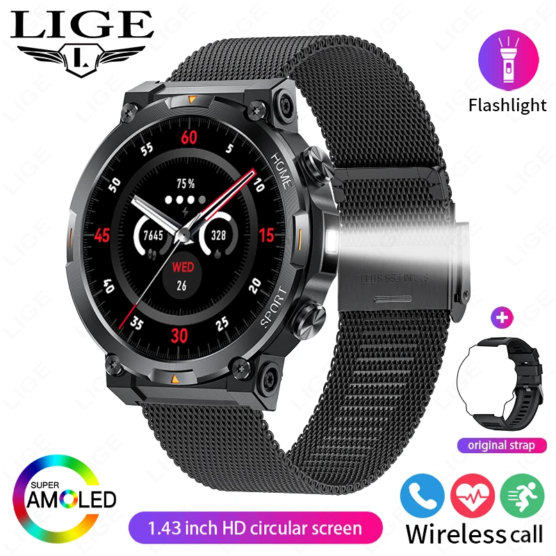 Smartwatch MDUG com Rastreador de Atividades Android e iOS Prateado