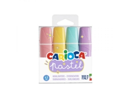 Marcadores Fluor Pastel Pack 4 CARIOCA