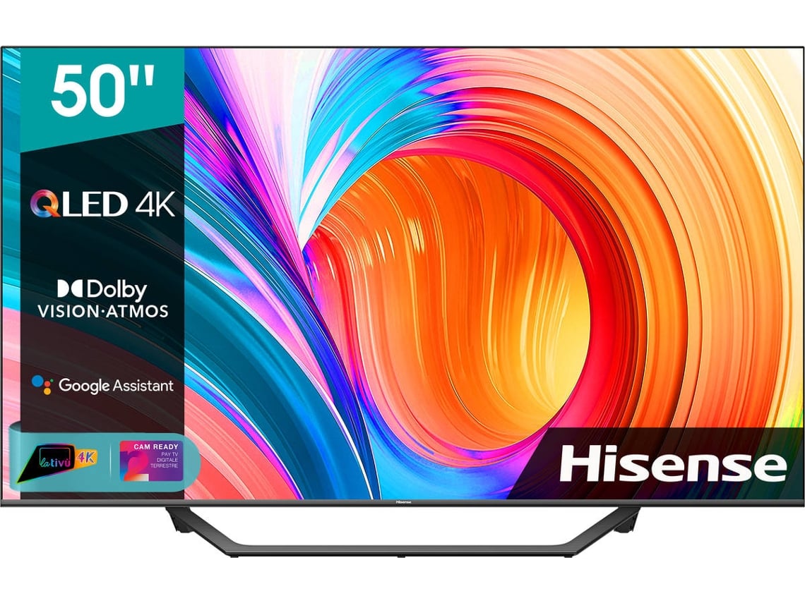 TV HISENSE 50A72GQ (QLED - 50'' - 127 cm - 4K Ultra HD - Smart TV)