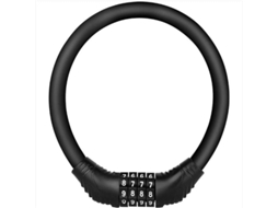 Mini Cadeado Portátil De Uma Peça Sem Mistura Ideal Para Bicicletas, Motocicletas, Portões E Cercas 10,5 X 11 Cm Aquaforge (preto)