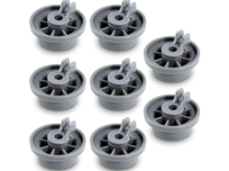 Conjunto de 8 Rodízios de Reposição Duráveis para Lava louças 165314 AQUAFORGE (para o Cesto Inferior)