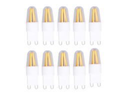 10pcs lâmpada LED G9 200lm branco quente 220V para lustre teto aplicação ampla | S/MARCA