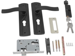 Conjunto De Fechadura Para Maçaneta Porta Yosoo Health Gear Quarto, Aço Manganês, Operação Silenciosa, Durável, Entrada