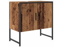 Bathroom Sink Cabinet, Bathroom Sink Cabinets Vidaxl Marrom Madeira Processada (n/a)