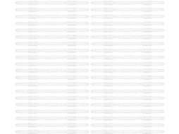 100 Unidades De Tiras Plásticas Transparentes Encadernação Documentos, Clipes De Escritório Com Furo Duplo