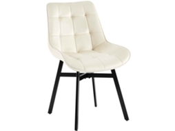 Cadeira De Jantar Colby Creme/veludo Clp