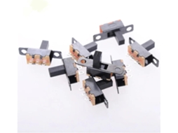 Interruptor Deslizante De Painel Spdt 1p2t 3 Pinos E 2 Posições, 0, 5a, 50v Cc, 50 Unidades, 7mm De Altura