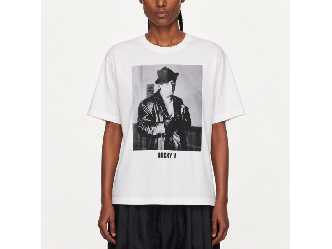 Rockinstone Rocky Movie Glare White Adult T-shirt Size:xxl