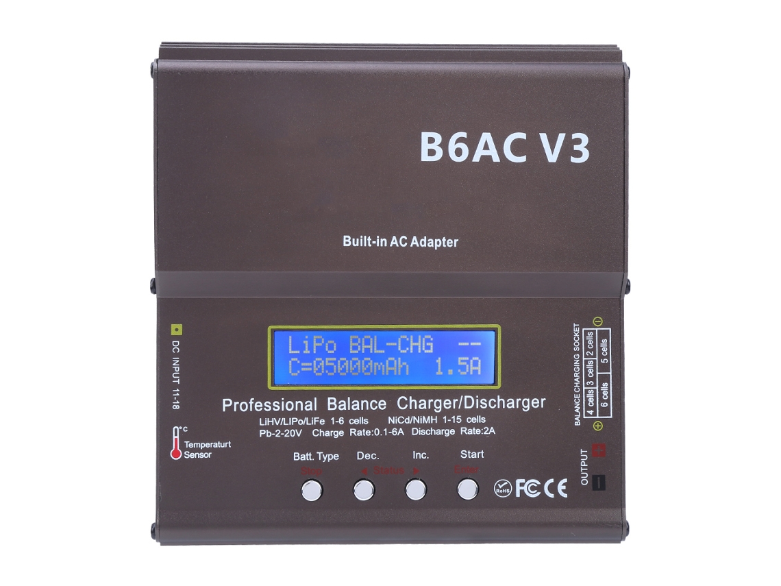 Carregador Smart Balance (compatível com baterias NiMH/NiCd de 80 W)