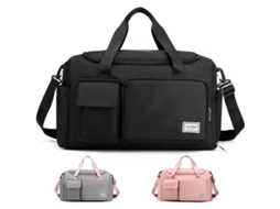 Bolsa Esportiva AQUAFORGE grande estilo duffel para academia, viagens, bagagem de mão em aviões com compartimento impermeável