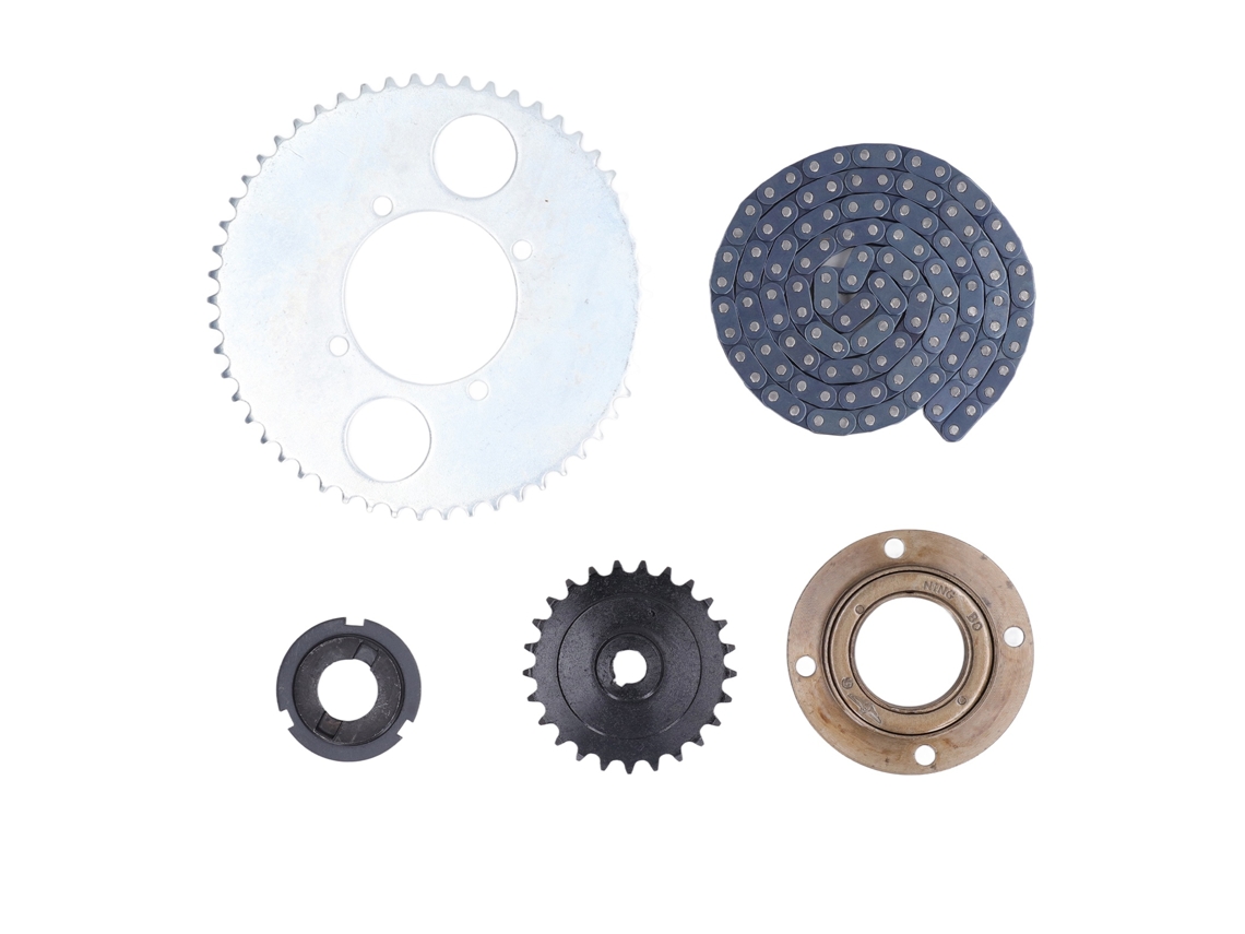 Kit de Cuerda e Piñón 54t, 4 Orificios, 25t, 116 Eslabones, Conector de Volante S/MARCA
