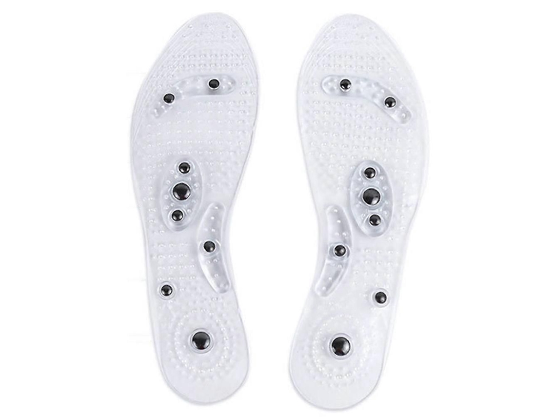 Palmilhas Magnéticas De Acupressão Unissex Para Prevenção Da Fascite Plantar, Com Função De Massagem Para Os Pés.