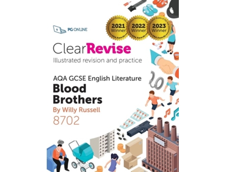 Livro ClearRevise AQA GCSE English Literature Russell, Blood Brothers de Pg Online (Inglês)