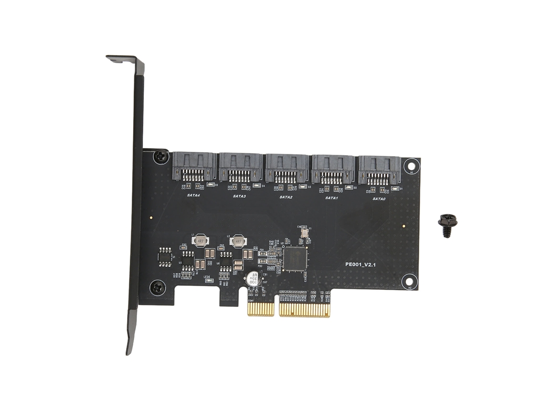 Cartões De Expansão Pcie Para 5 Sata 6gbps 5 Portas Sata3.0 Para Desktop Pc Windows