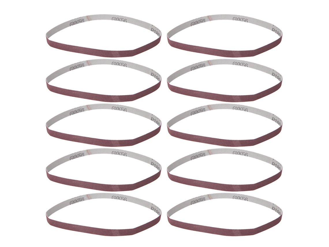 10 Pcs Correa De Lijado Abrasiva Circular 457x13mm Oxido De Aluminio Gxk51-b(180) Para Lijadora