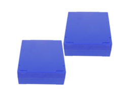 Conjunto De 2 Suportes Para Lâminas De Microscópio Em Abs Com Vários Compartimentos Numerados.