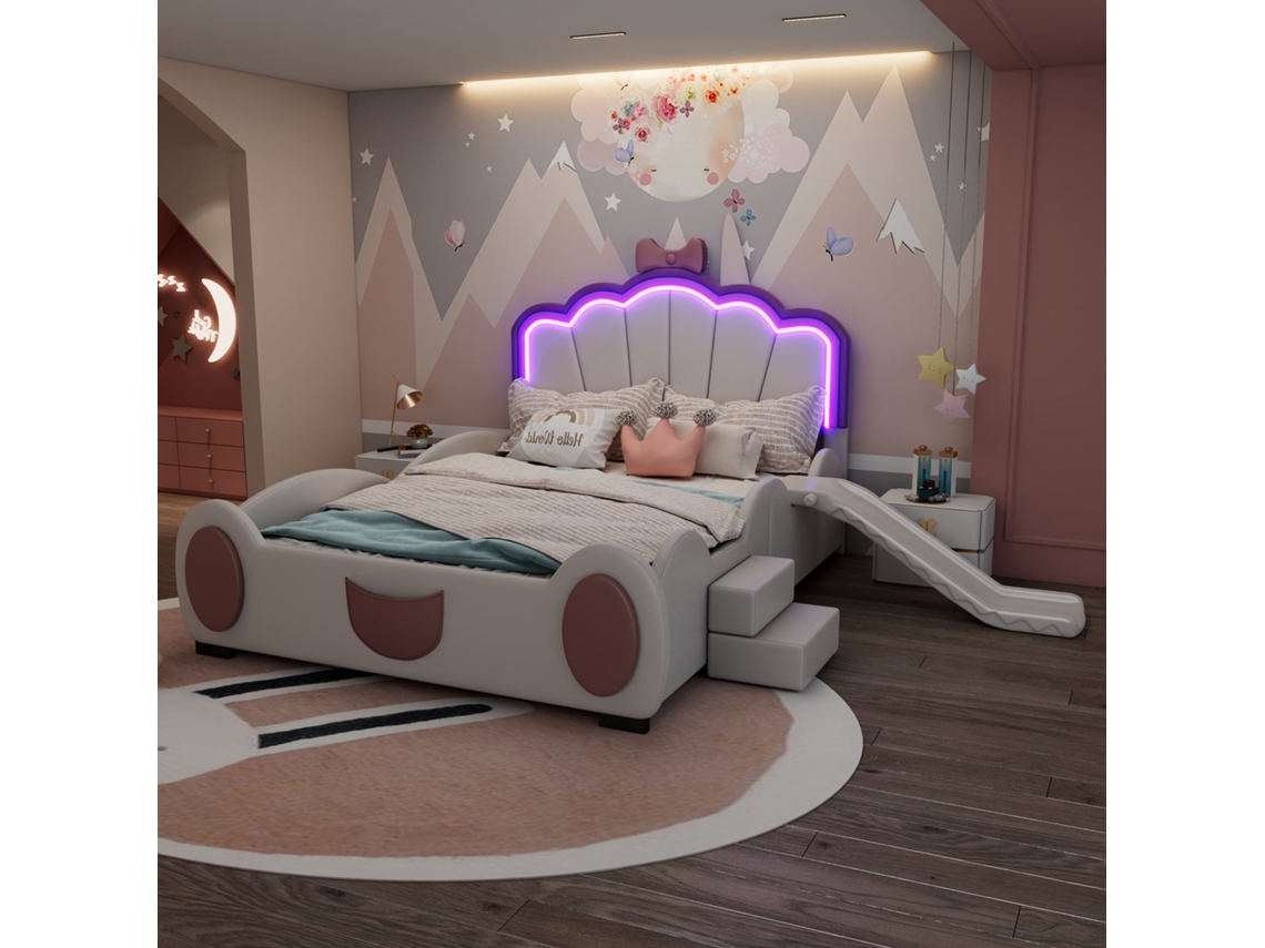 Cofre 160x200 cm com armazenamento e iluminação KOMHTOM