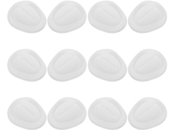 Conjunto de 12 estabilizadores de silicone autoadesivos antivibração para suporte de flocos.