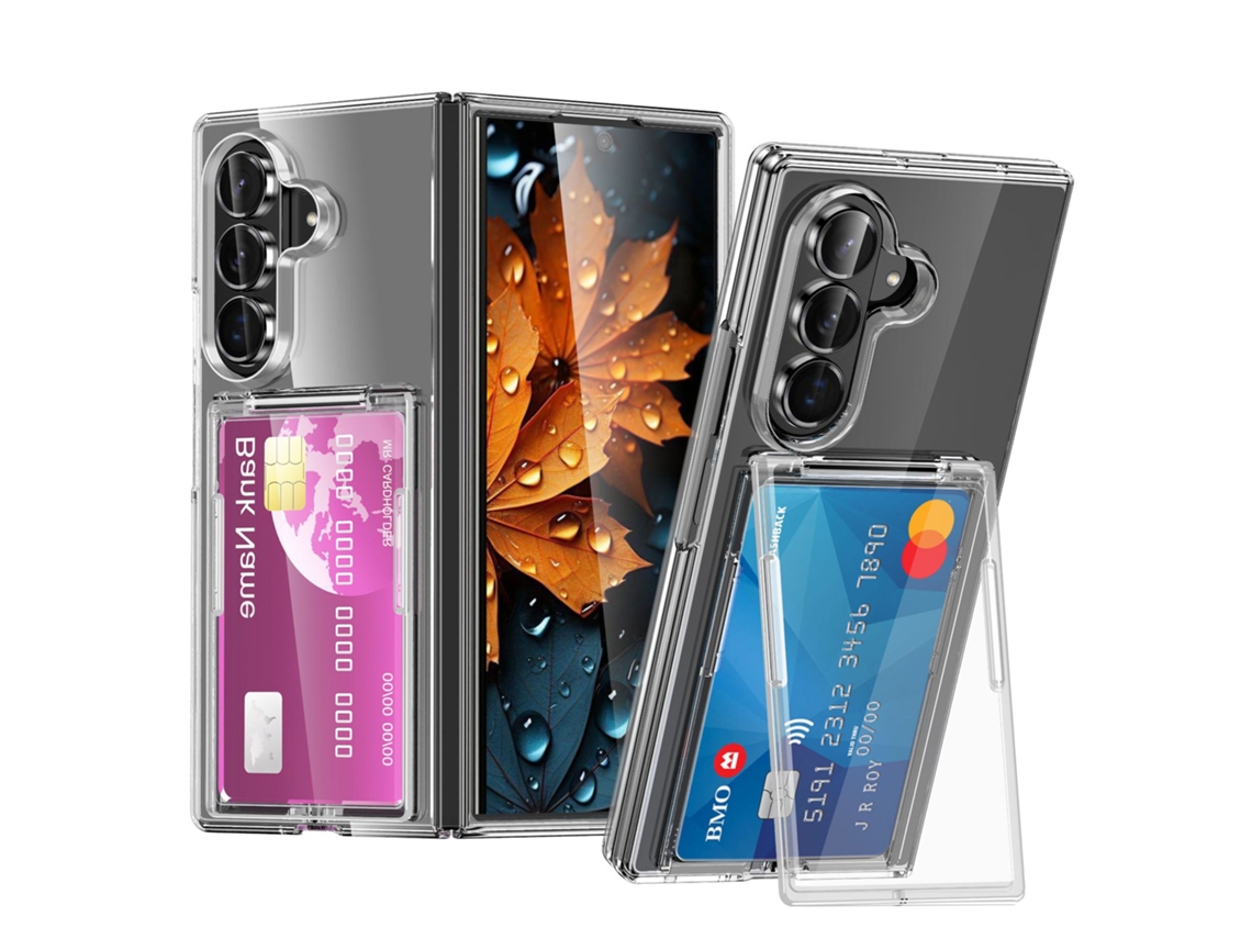 Capa Para Samsung Galaxy Z Fold8 Ultra, Capa Protetora À Prova De Quedas Com Compartimento Para Cartão Gertiz (transparente)